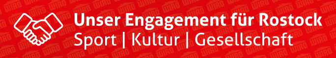 Banner mit Link zur Seite Unser Engagement für Rostock