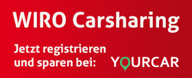 WIRO Carsharing: Jetzt registrieren und sparen bei: YOURCAR