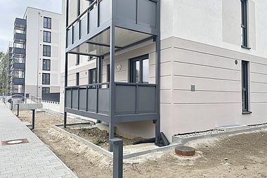 Bild zu Neubau! 4-Zimmer-Wohnung mit Südbalkon, Einbauküche, Aufzug und Tiefgarage in Rostock-Groß Klein